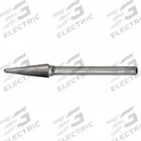 CLE-LINE Carbide Bur: Ball-Nosed Cone, SL-41, Single Cut, 1/8" x 3/8" Head, 1/8" Shank (MPN C10057). Key specifications — Trade Number: SL-41; Brand: CLE-LINE.