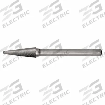 CLE-LINE Carbide Bur: Ball-Nosed Cone, SL-41, Single Cut, 1/8" x 3/8" Head - Single-Cut Ball-Nosed Cone Burs