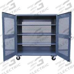 STRONG HOLD Storage Cabinet: 72 in x 24 in x 67 in, 3 Adj Shelves, Swing Handle & Padlock Hasp, Gray (MPN 65-VB-243-CA). Key specifications — Brand: STRONG HOLD; Body Panel Type: Ventilated; Cabinet Color: Dark Gray; Frame Assembled: Assembled.