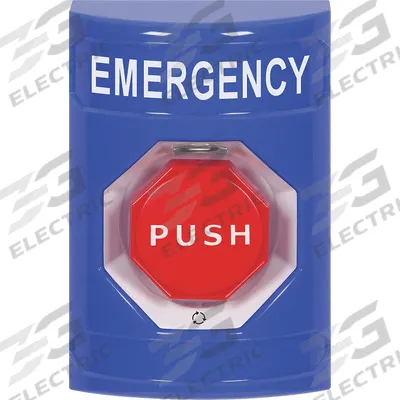 SAFETY TECHNOLOGY INTERNATIONAL Exit Push Button: 4 7/8 in Ht, 3 3/16 in Dp, 3 1/4 in Wd, ADA Compliant - Push-to-Exit Buttons