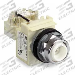 SCHNEIDER ELECTRIC Pilot Light: 30 mm Panel Mounting Size, No Lens Included, Incandescent (MPN 9001KT38). Key specifications — Lens Color: No Lens Included; Series: 9001K; Brand: SCHNEIDER; Includes Push-To-Test: Push-To-Test Included.