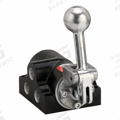 ARO Manual Air Control Valve: K, Four-Way / Two-Position, Lever, Gray - ARO K Series Manual Air Control Valves