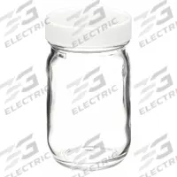 WHEATON Sampling Bottle: 125 mL, 48-400 mm, Colorless, 24 Bottles, 52 mm Body Dia, Soda Lime Glass (MPN W216924). Key specifications — Brand: WHEATON; Graduated: No; Pre-Cleaned: None; Body Color: Colorless; Screw Closure Size: 48-400 mm.