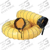 AIR SYSTEMS INTERNATIONAL Air Duct: 12 in Dia, 15 ft Lg, For Use With Fans, Yellow, Vinyl Polyester (MPN SVH-1215). Key specifications — Material: Vinyl Polyester; Standards: NFPA; Color: Yellow; For Use With: Fans; Includes: Cuff; Conductive Material Construction: No; Brand: AIR SYSTEMS INTERNATIONAL.
