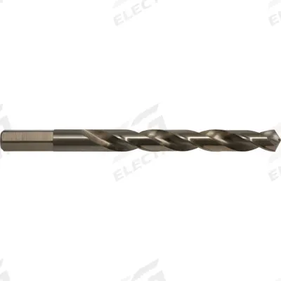 CLE-LINE Jobber Length Drill Bit: 25/64", 135° Split Point, Straw/Bronze Cobalt - General Purpose Cobalt Jobber-Length Drill Bits