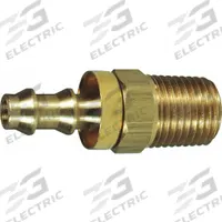 DIXON VALVE & COUPLING Barbed Hose Fitting: For 3/8 in Hose I.D., Hose Barb x NPT, Male x Male, Hex (MPN 2720604CBC). Key specifications — Fitting Connection Type: Hose Barb x NPT; Fitting Gender: Male x Male; Nipple Grip Type: Hex; Brand: DIXON VALVE & COUPLING.