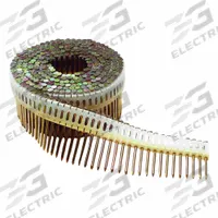 PASLODE Siding Nails: Siding Nails, Full Offset Round, Ring, 2 1/4 in Overall Lg, 0.099 in Shank Dia (MPN 650961). Key specifications — Point Type: Conical; Head Type: Full Offset Round; Brand: PASLODE.