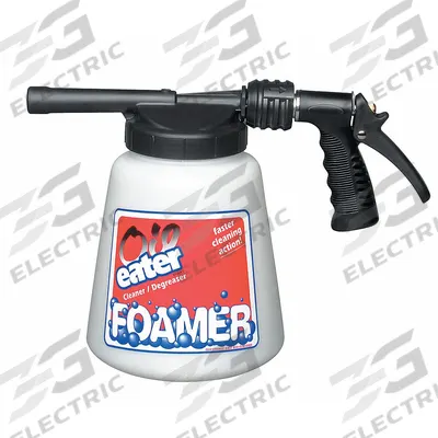 OIL EATER Spray Foamer: 96 oz Container Capacity, Foam, Clear, Red, 9 in Dip Tube Lg - Foam Spray Bottles with Sprayer