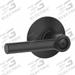 SCHLAGE RESIDENTIAL Door Lockset: Privacy Lever Locksets, Black, ADA Compliant (MPN F40 BRW 622). Key specifications — Ligature Resistance: Not Ligature-Resistant; Brand: SCHLAGE RESIDENTIAL; Lockset Function ANSI Code: F76; Visual Indicator Message: No Message; Lockset Style: Broadway; ADA Compliant: Yes; Finish: Flat Black Coated : Brass.