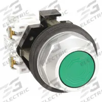 EATON Flush Push Button Operator: Non-Illuminated, Flush Profile, Metallic, 30 mm, 1NO (MPN HT8AAGA). Key specifications — Brand: EATON; Action: Momentary; Series: HT800; Push Button Material Type: Metallic.