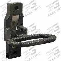 BUYERS PRODUCTS Folding Step: 4 3/8 in Step Wd, 2 1/8 in Step Dp, Steel, Black (MPN B2797BPC). Key specifications — Material: Steel; Color: Black; Step Tread: Non-Slip.