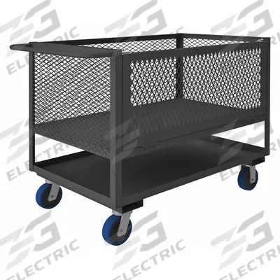 APPROVED VENDOR Raised-Platform Box Truck: 2,000 lb, 54 1/2 in L x 30 3/8 in W x 40 in H - Easy-Access Drop-Gate Ergonomic Raised-Platform Box Trucks