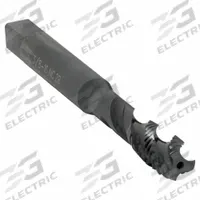 CLEVELAND Spiral Flute Tap: 3/8"-16 UNC, 2B, 3 Flute, Semi-Bottoming Chamfer, Black Oxide Cobalt (MPN C98118)