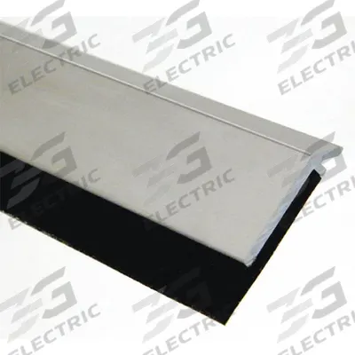 PEMKO Door Sweep: Single Fin Insert, Aluminum, 48 in Lg, 1/4 in Wd - Door Sweeps