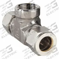 PARKER Compression Tee Fitting: 5/8 in OD x 5/8 in OD x 1/2 in Pipe Fitting Size, Stainless Steel (MPN 10FBT8N-316). Key specifications — Compatible Fitting Brands: Parker A-LOK; Brand: PARKER.