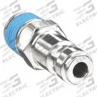 SPEEDAIRE Quick Connect Hose Coupling: 1/4 in Body Size, 1/4 in Hose Fitting Size, MNPT, Male (MPN 30E569). Key specifications — Thread Size: 1/4" -18; Brand: SPEEDAIRE; Hose Fitting Gender: Male.