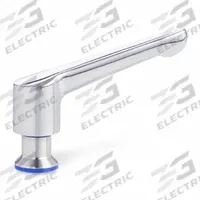 JW WINCO Adjustable Lever: SS, M8x1.25 Thread, 0.47 in Thread Lg, 72.4 mm Lg (MPN 305-63-M8-PL-E). Key specifications — Brand: JW WINCO.