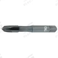 OSG Screw Thread Insert STI Tap: Spiral Point, M2.5x0.45 Metric, D2 / 4H-6H, 2 Flute, Plug Chamfer (MPN 34400208). Key specifications — attr1299996: D2 / 4H-6H.