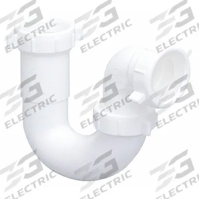 APPROVED VENDOR Trap: Plastic, White, 1 1/2 in Nominal Pipe Size, Slip - P-Traps