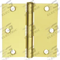 MCKINNEY Butt Hinge: Steel, Full Surface, 1 1/4 in Leaf Wd (MPN 3 ½ 3 ½ 1400 4). Key specifications — Bearing Type: Sleeve; Material: Steel.