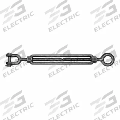 KEN FORGING Eye and Eye Turnbuckle: 1/4"-20 Thread Size, Carbon Steel - Eye Turnbuckle Assemblies