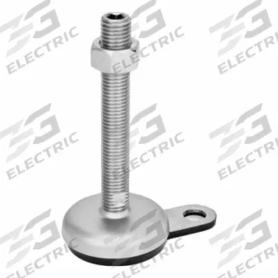JW WINCO Male-End Leveling Mount: Swiveling Stud, 3/4"-10 Thread Size, 3.15 in - Non-Skid Male Leveling Mounts
