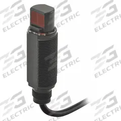 OMRON Photoelectric Sensor: M18 Threaded, Built-in Connector, 4 - Pin M12 Connector, 10-30V DC, PNP (MPN E3RA-RP21). Key specifications — attr211355: OMRON; attr1075361: 10-30V DC; attr1114840: M18 Threaded.
