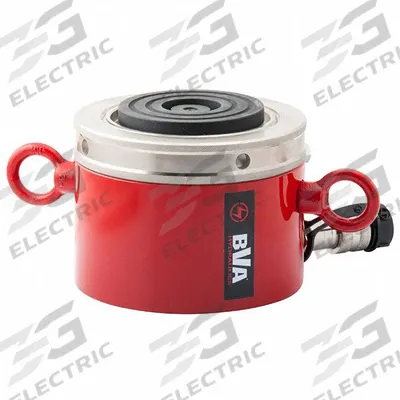 BVA HYDRAULICS Lock Nut Hydraulic Rams: 100 ton Nominal Capacity, 2 in Nominal Stroke Lg - Low Profile Lock Nut Rams