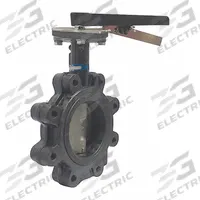 MILWAUKEE VALVE Butterfly Valve: 4 in Pipe Size, Concentric, 200 psi Max. Pressure (CWP), Lug, FKM (MPN ML234V). Key specifications — Brand: MILWAUKEE VALVE; Handle Type: Lever; Disc Material: CF8M Stainless Steel.