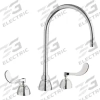 CHICAGO FAUCETS Gooseneck Kitchen/Bathroom Faucet: 786, Cast Brass, Widespread, Deck, 2 Handles (MPN 786-GN8AE72ABCP). Key specifications — Series: 786; Brand: CHICAGO FAUCETS.