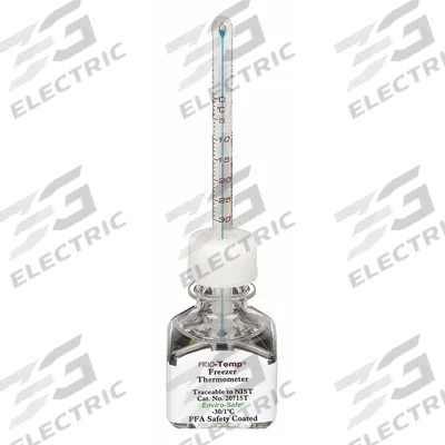 FRIO-TEMP Bottle Thermometer: -30°C to 1°C, +/-0.5°C, 30 mL Bottle Volume - Analog Bottle Thermometers for Freezers & Ultra-Low Freezers