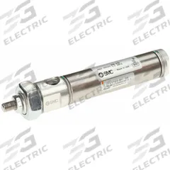 SMC Round Body Cylinder: 3/4 in Bore, 1 in Stroke, Stainless Steel, Nose Mounting, Magnetic Piston (MPN NCDMB075-0100T). Key specifications — attr1133716: Rotating Rod.
