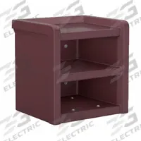 CORTECH Nightstand: Burgundy, 21 1/2 in Overall Ht, 21 in Overall Wd, 18 in Overall Dp, 3 Shelves (MPN 7602BY). Key specifications — Brand: CORTECH; Furniture Series: Endurance.