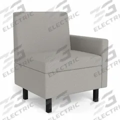 SAFCO PRODUCTS Left Arm Modular Seating: Light Gray, 27 in Overall Wd, 24 in Overall Dp (MPN MISSALDT15). Key specifications — Brand: SAFCO PRODUCTS.