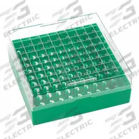 Freezer Box: 130 mm Overall Lg, 130 mm Overall Wd, Resin (MPN W651704-G). Key specifications — Material: Resin; Product Type: Freezer Box; Brand: WHEATON.