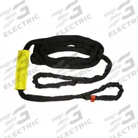 TOW-ALL Tuflex Recovery Strap: 20 ft Overall Hook Size, 20 ft Overall Lg, Black, Nylon (MPN TSEN1000X20). Key specifications — Material: Nylon; Overall Hook Size: 20 ft; Attachment Style: Eye; Duty Capacity: Heavy Duty; Brand: TOW-ALL; Equipment Color: Black.