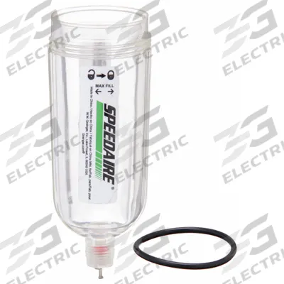 SPEEDAIRE Air Lubricator Bowl: Polycarbonate - Replacement Bowls