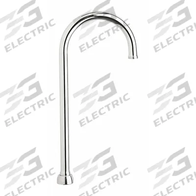 CHICAGO FAUCETS Spout: Spout, Gooseneck, Swivel Spout, Brass, Polished Chrome, Laminar - Gooseneck Faucet Spouts