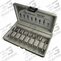 CLE-LINE Carbide Bur Set: 1/4" Shank, Single Cut, 1/2" Head Dia, 8 pc (MPN C17763). Key specifications — Trade Number: SA-5; Brand: CLE-LINE.