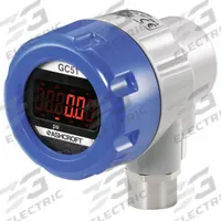 Indicating Transmitter: -14.7 psi to 15 psi, 4 to 20 mA, Screw Terminals, 1/4 in Female NPT, IP66 /4 (MPN GC517F0242CD15#&vacG). Key specifications — Burst Pressure: 5x Range; Display Type: Digital; Display Screen Type: LCD; Brand: ASHCROFT; Accuracy: ±0.25% of Full Scale; Power Required: 12 to 32 V DC.