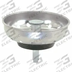 APPROVED VENDOR Strainer: 3 1/2 in Overall Dia, Stainless Steel, Chrome, Silver, Drop-In (MPN 30053). Key specifications — Material: Stainless Steel; Color: Silver; Connection Type: Drop-In; Brand: APPROVED VENDOR; Application: Sink Drain.