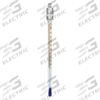 EVER-SAFE Liquid In Glass Thermometer: 0°F to 220°F, 150 mm, Full Immersion - Compact Liquid-in-Glass Pocket Thermometers