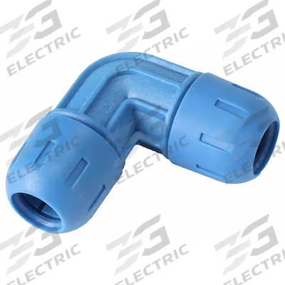 RAPIDAIR Compression Fitting Elbow: 25 mm OD x 25 mm OD Size, Compression x Compression - Compressed Air System Nylon Compression Fittings