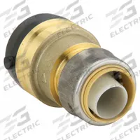 SHARKBITE Push-Fit Coupling Fitting: 1 1/4 in OD x 1 in OD Size, Push-to-Connect x Push-to-Connect (MPN UXL013528). Key specifications — Brand: SHARKBITE.
