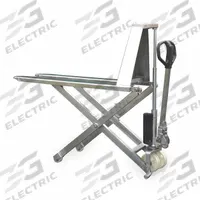 DAYTON High-Lift Pallet Jack: 2,200 lb, Stainless Steel, Std Fork, 46 in L x 27 in W Forks (MPN 2PLJ2). Key specifications — Lift Control: Hand Pump; Handle Type: D-Shaped; Brand: DAYTON.