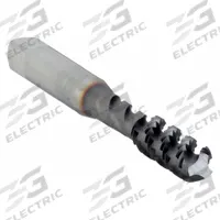 CLEVELAND Spiral Flute Tap: M6x1 Metric, D5 / 6H, 3 Flute, Bottoming Chamfer (MPN C58909)