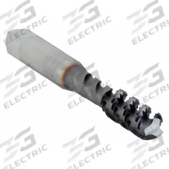 CLEVELAND Spiral Flute Tap: M6x1 Metric, D5 / 6H, 3 Flute, Bottoming Chamfer (MPN C58909)