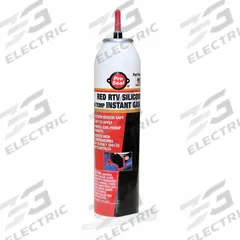 PRO SEAL RTV Gasket Maker: RTV Instant Gasket, 8 oz, Pressurized Can, Red, Oil Resistant/Sensor Safe (MPN 11720128). Key specifications — Color: Red.
