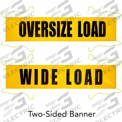 JJ KELLER Vehicle Banner: Vehicle Banner, Ropes - Traffic Flags