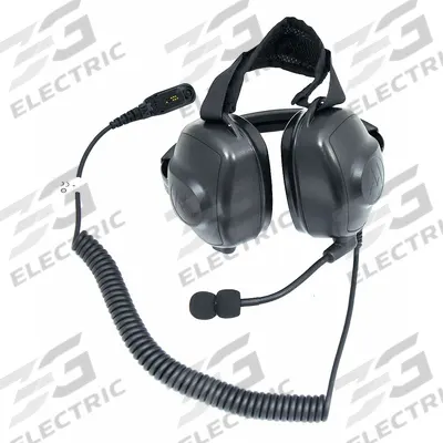 MOTOROLA Heavy Duty Headset: Behind-the-Neck Earmuff, 24 dB NRR, Intrinsically Safe - Behind-the-Neck Headsets for Communication